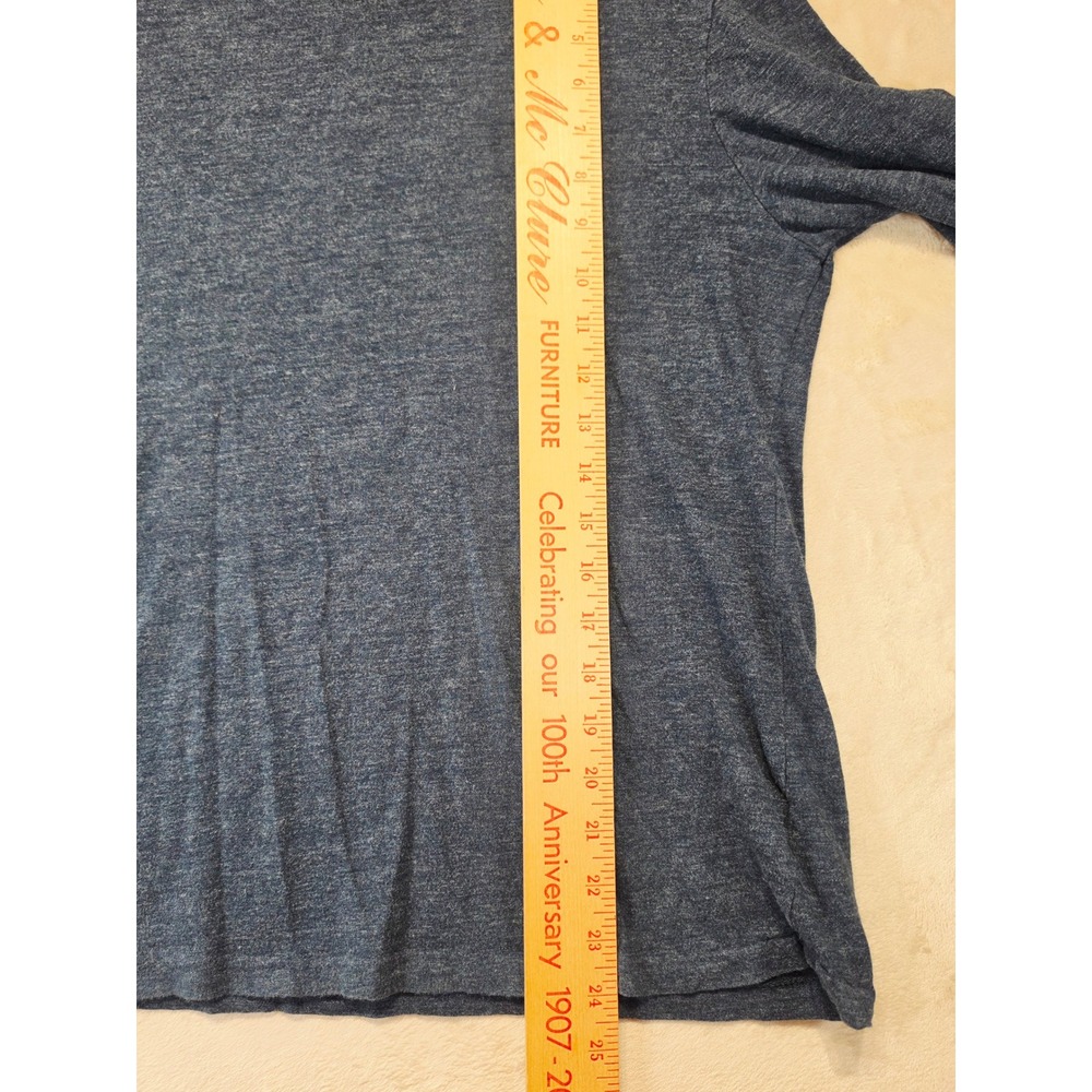 Polo Ralph Lauren Mens Blue Heather Long Sleeve T-Shirt Custom Slim Fit Medium - Picture 7 of 7